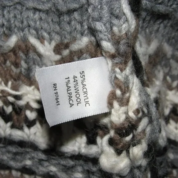 J. JILL Cardigan Knit Wool Blend Sweater Size L - Picture 5 of 5